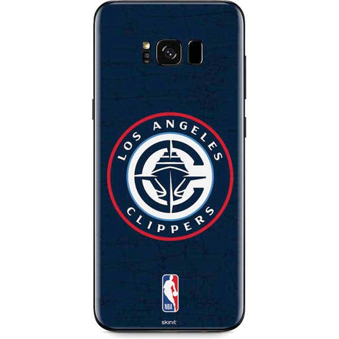 NBA Los Angeles Clippers Distressed Blue Galaxy S8 Plus Skin